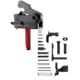 RISE Armament RAVE 140 w/ AR-15 Lower Parts Kit, Flat, 3.5lb, Black/Red, T017F-RED-12003
