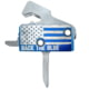 RISE Armament Special Edition RA-140 Super Sporting Trigger, Flat, Blue/Silver, RA-140F-BTB