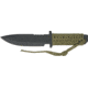 Rite Edge Military Spear Fixed knife, spear point blade, OD green cord wrapped grip CN210668