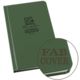 Rite in the Rain Bound Book,Fabrikoid Cover,4 3/4x7 1/2in,Green 970F