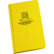 Rite in the Rain BOUND BOOK - FABRIKOID COVER - ENVIRONMENTAL, Yellow, 4 3/4 x 7 1/2 550F