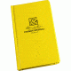 Rite in the Rain BOUND BOOK - FABRIKOID COVER - POCKET JOURNAL, Yellow, 4 1/4 x 6 3/4 390-4F