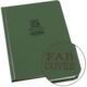 Rite in the Rain Bound Book - Fabrikoid Cover - Universal - Green, Green, 6 3/4 x 8 3/4 970F-LG