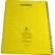 Rite in the Rain MAXI-SPIRAL NOTEBOOK  - UNIVERSAL, Yellow, 8 1/2 x 11 373-MX