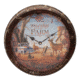 River's Edge 15in. Diameter Metal Clock, Welcome Deer 195116