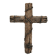 River's Edge Hand-Painted Poly Resin Cross, Wooden Wire, 14in. 184014