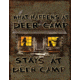 River's Edge Rivers Edge Heavy Metal Sign ''what Happens At Deer Camp''