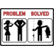River's Edge Rivers Edge Sign 12''x17'' ''problem Solved Fish''
