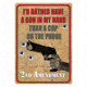 River's Edge I'd Rather Have A Gun Tin Sign, 12x17in, 158/7