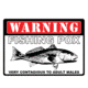 River's Edge Warning Fishing Pox Tin Sign 12x17 1450