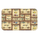 Rivers Edge Bath Mat Memory Foam, Antique Lure, 1854