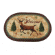 Rivers Edge Braided Rug 26-inch Oval, Deer, 2521