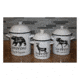 Rivers Edge Canister Set 3-Piece, Porcelain Enamel, 2103