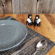 Rivers Edge Salt and Pepper Shakers, Bear Holding, 538
