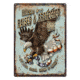 Rivers Edge Tin Sign, Born Raised and Protect, 12 x 17 in, 4514