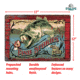 Rivers Edge Tin Sign, Fish Stories, 12 x 17 in, 2268
