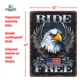 Rivers Edge Tin Sign, Ride Free, 12 x 17 in, 1593