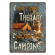 Rivers Edge Tin Sign, Therapy Camping, 12 x 17 in, 4504