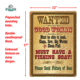 Rivers Edge Tin Sign, Wanted Good Woman, 12 x 17 in, 1588