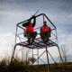 Rivers Edge Treestands 12 2-Man Quad Pod Treestand, Black, 12ft, RE401