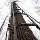 Rivers Edge Treestands Big Foot Tree Ladder W/ Safety Rope, Rivers Edge Grey, 23ft, RE731