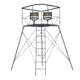 Rivers Edge Treestands Outpost 2-Man Tower, Rivers Edge Grey, 10 ft, RE400
