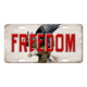 Rivers Edge Vanity License Plate 12in x 6in - Eagle Freedom, 2704