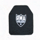 RMA Armament Level III Single Curve Waterproof Polyethylene Armor Plate,10x12in,Black RMA1088-III-SC-1012