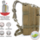 Roaring Fire Roaring Fire 30L EDC Backpack, FDE, 17x8.6x8 inch, RF-BL07-DT