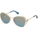 Roberto Cavalli RC1062 Sunglasses - Gold Frame Color, Blu Mirror Lens Color