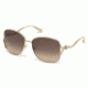 Roberto Cavalli RC887S Sunglasses - Shiny Rose Gold Frame Color, Gradient Brown Lens Color