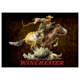 Rockin W' Brand Rockin'w Brand Winchester Dark Horse &amp; Rider Rug 52''x37''