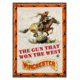 Rivers Edge Winchester Gun That Won The West Sign