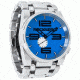 Rockwell Time 50mm Silver Case/Blue Dial Mens Watch FF111