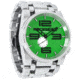 Rockwell Time 50mm Silver Case/Green Dial Mens Watch FF109