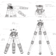RokStad Tabletop Tripod, 9.8 - 15 in