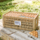 Roots &amp; Harvest Collapsible Egg Crate, Tan, 25 x 13 x 10-1/4in, 1707