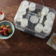 Roots &amp; Harvest Yogurt Maker with 12 4 oz.Jars, Black/Clear, Small, 1404
