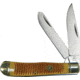Roper Knives Sand Viper Trapper Folding Knife,Standard Edge,Clip and Spey,Brown,Snakeskin Jigged Handle RP0002CAR