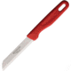 Rostfrei Solingen Serrated Vegetable/Fruit Knife, 7.25in Overall, 3.25in Satin Finish Serrated Solingen Steel Blade, Red Plastic Handle, FRUIT &amp; VEG KNIFE SERRATED