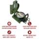 Rothco 3H Cammenga G.I. - Military Tritium Lensatic Compass, 2853