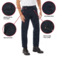 Rothco Active Flex Four Pocket Work Pants, Midnight Navy Blue, 30, 62061-MidnightNavyBlue-28Wx30L