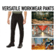Rothco Active Flex Four Pocket Work Pants, Midnight Navy Blue, 30, 62061-MidnightNavyBlue-28Wx30L