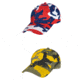 Rothco Adjustable Camo Fatigue Cap 4540, Red / White / Blue Camo, Stinger Yellow Camo