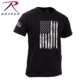 Rothco Distressed US Flag Athletic Fit T-Shirt - Boy's, Medium, Black, 2854-M