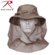 Rothco Boonie Hat With Mosquito Netting, Khaki, 8, 5583-Khaki-8