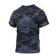 Rothco Colored Camo T-Shirt - Men's, Extra Large, Midnight Blue Camo, 3830-MidnightBlueCamo-XL