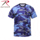 Rothco Colored Camo T-Shirts, Electric Blue Camo, Small, 60173-ElectricBlueCamo-S