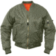 Rothco Concealed Carry MA-1 Flight Jacket, Sage Green, Small, 77450-SageGreen-S
