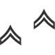 Rothco Corporal Polished Insignia, Subdued, 1602